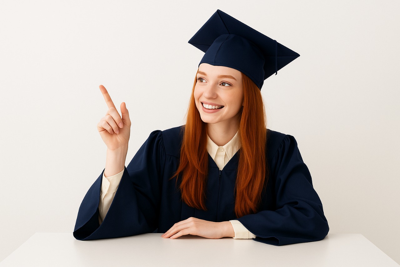 Smiling woman for B.Ed Program
